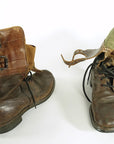 M43 Men's Vintage Army Boots Double Buckle WW2 40s 9D