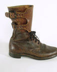 M43 Men's Vintage Army Boots Double Buckle WW2 40s 9D