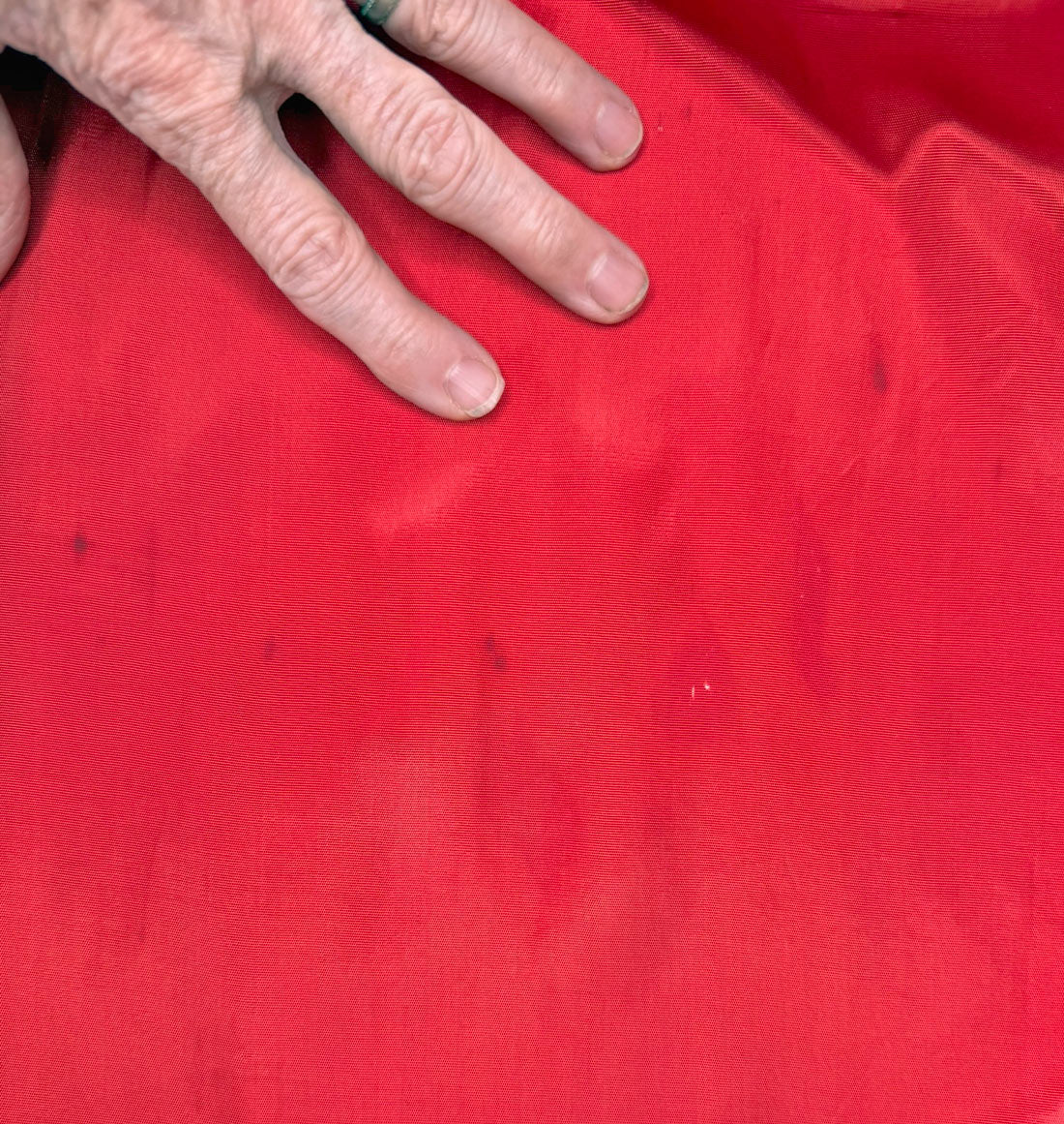 Red Dressing Gown 30s Vintage Robe M/L As-is Marianne Frocks VFG