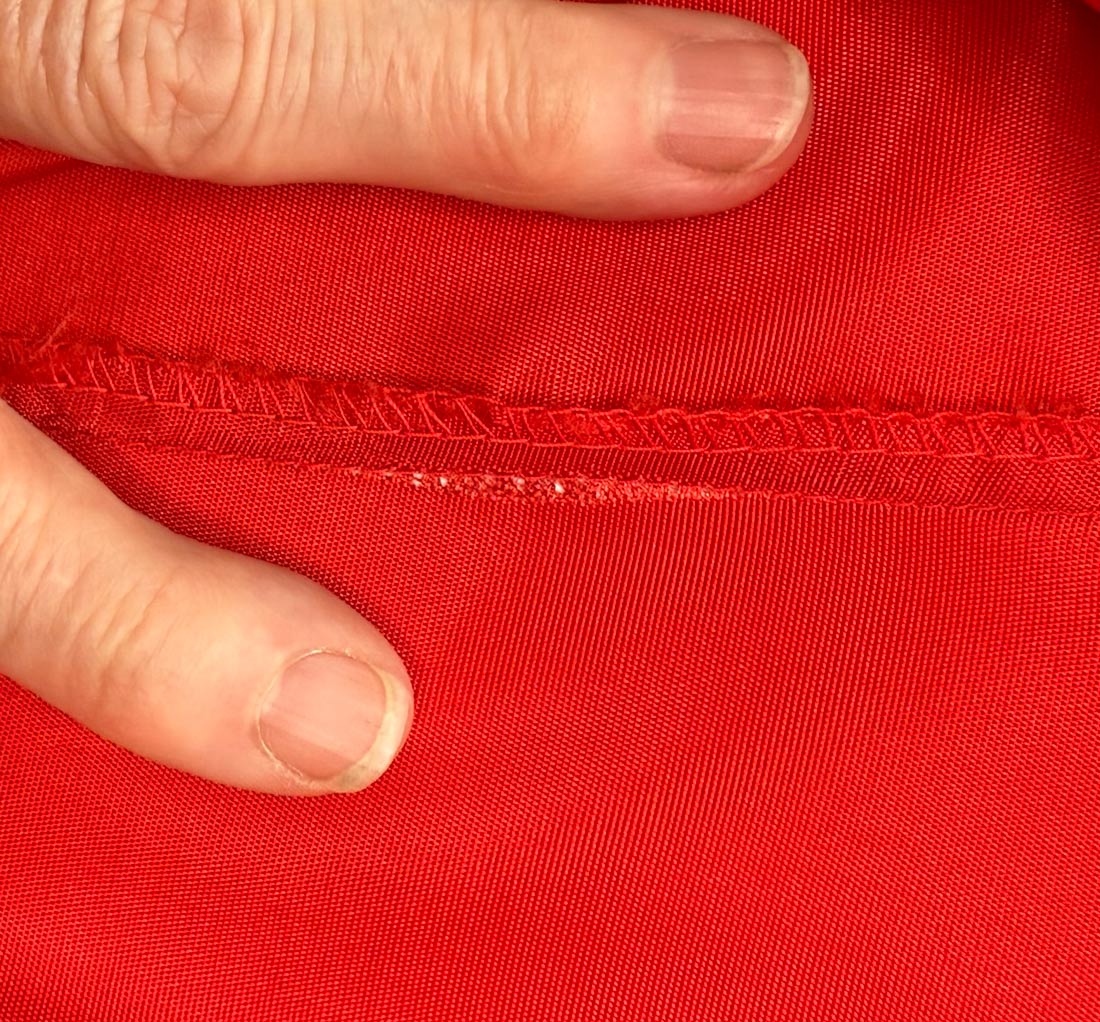 Red Dressing Gown 30s Vintage Robe M/L As-is Marianne Frocks VFG