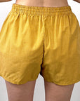 Vintage Cabana Shorts 50s 60s Yellow Windowpane McGregor Medium Deadstock? VFG