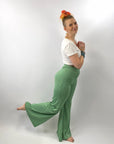 60s 70s Bellbottom Palazzo Wide Leg Stretch Pants Women's Vintage Small Miss Shaheen VFG