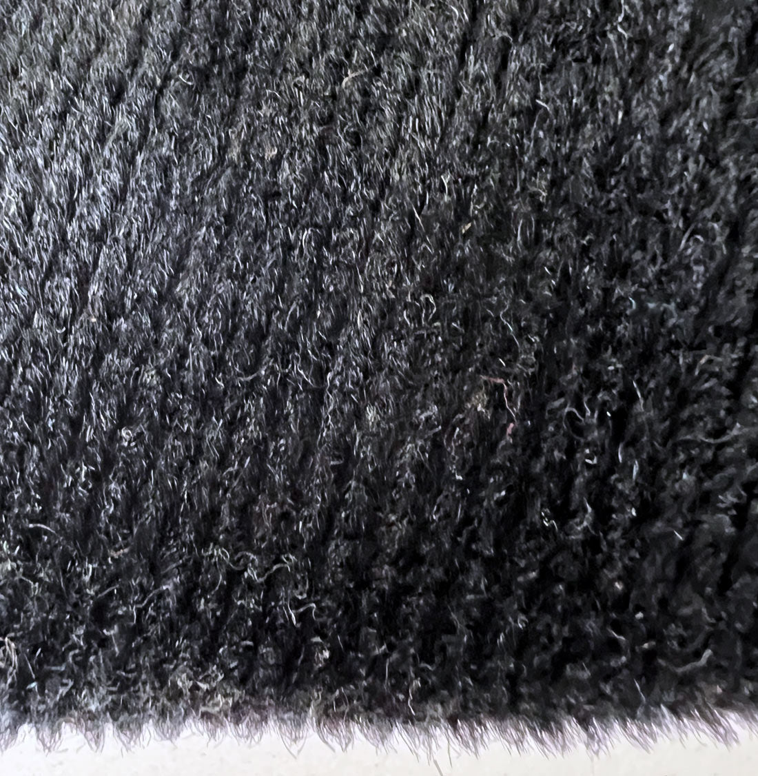 20s Cocoon Coat Mohair Plush Fur Collar Women's Vintage M/L