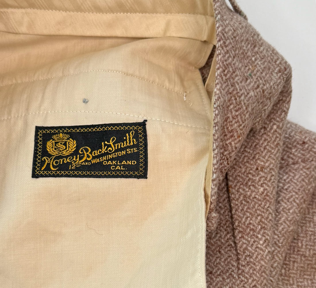Vintage 20s Knickers Men's Short Pants Button Fly Tweed M/L Money-Back Smith VFG