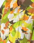 Vintage 60s Day Dress Floral Print Deadstock Earth Tones L/XL