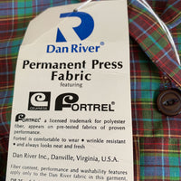 New Old Stock 50s 60s Plaid Day Dress Shirtwaist Style Vintage Shift Large Nancy Frock Dan River VFG