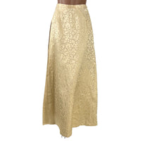 Vintage 60s Gold Brocade Women's Blouse Skirt Evening Set Medium Nelly de Grab VFG