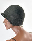 Vintage 20s Cloche Hat Asymmetrical Wing Avant Garde Straw VFG