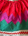 70s Patchwork Full Skirt & Blouse 80s Vintage Seminole Style S/M Origins