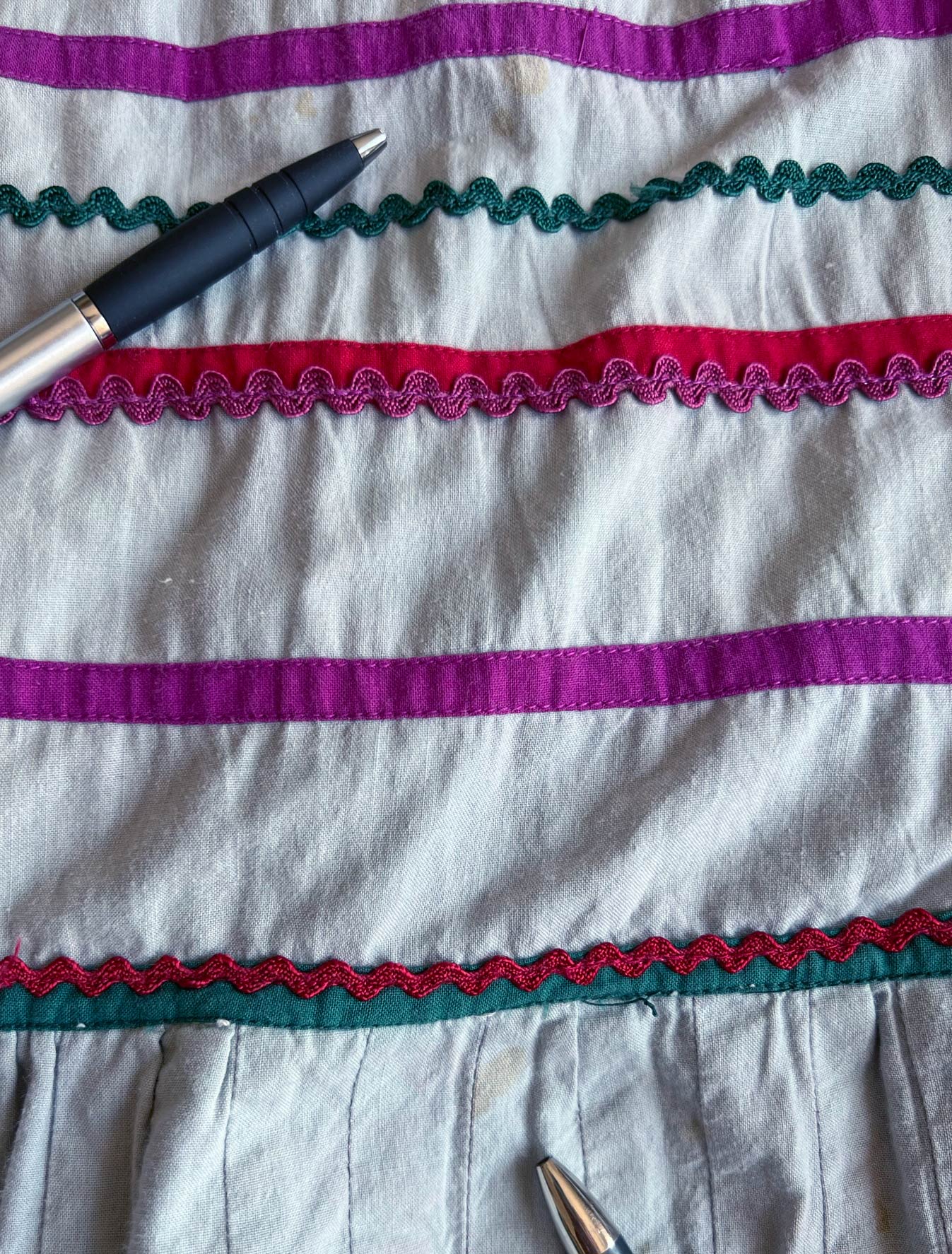 70s Patchwork Full Skirt &amp; Blouse 80s Vintage Seminole Style S/M Origins