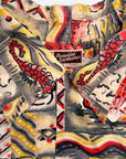 Vintage 50s Hawaiian Shirt Seahorse Novelty Print Men's XL Paradise Sportswear VFG