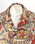 Vintage 50s Hawaiian Shirt Seahorse Novelty Print Men's XL Paradise Sportswear VFG