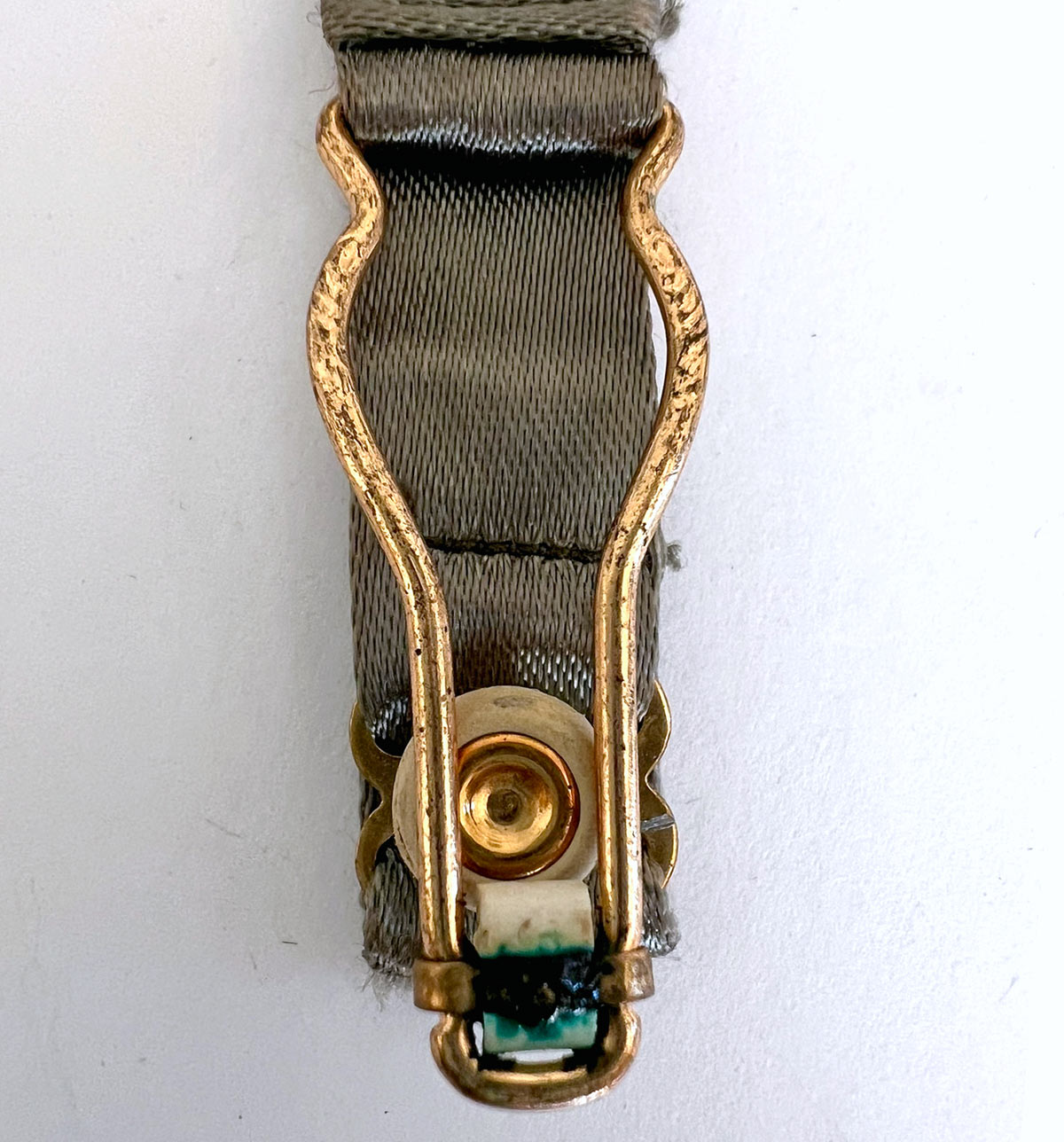 20s 30s Vintage Sock Garters Elastic Copper Metal Paris VFG