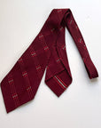 30s 40s Vintage Neck Tie Wide Plaid Brocade VFG