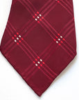 30s 40s Vintage Neck Tie Wide Plaid Brocade VFG