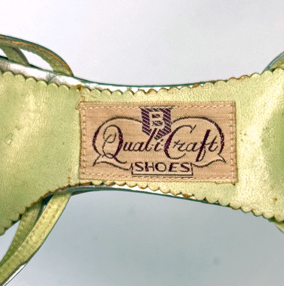 30s Strappy Heels Silver Vintage 20s T-strap Shoes Qualicraft VFG