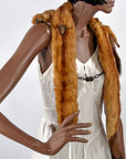 Vintage Red Marten Fur Stole 4 Pelts 30s 40s VFG