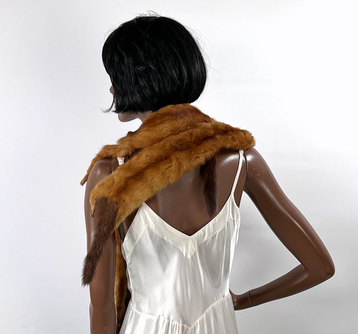 Vintage Red Marten Fur Stole 4 Pelts 30s 40s VFG
