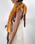 Vintage Red Marten Fur Stole 4 Pelts 30s 40s VFG