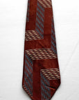 30s Vintage Necktie Geometric Brocade Resilient Construction VFG