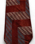 30s Vintage Necktie Geometric Brocade Resilient Construction VFG