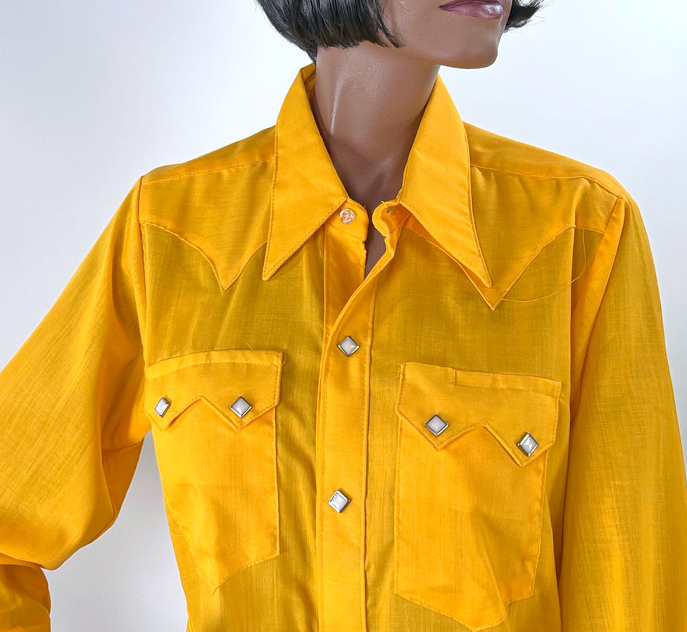 Yellow on sale cowboy shirt