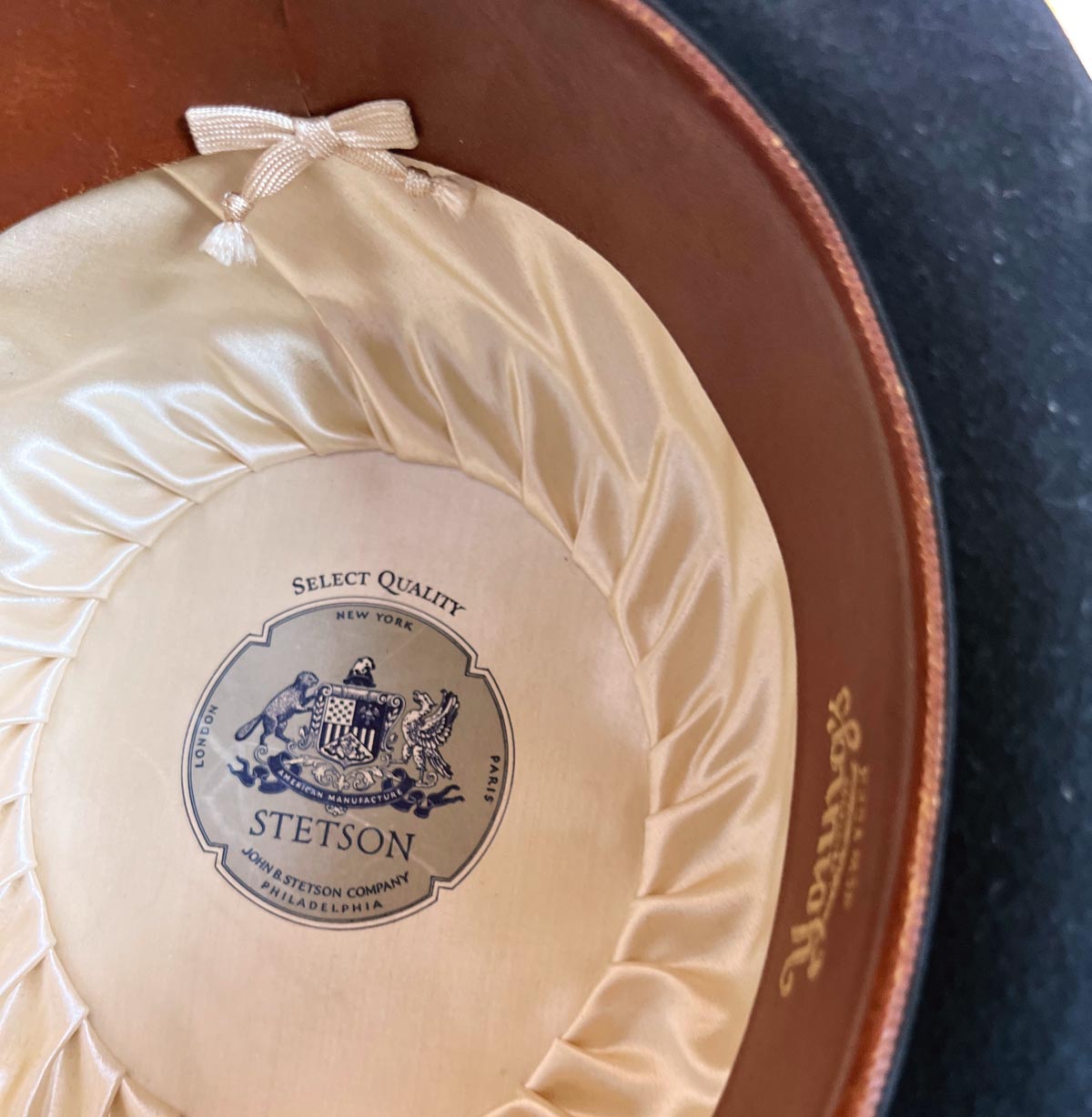 帽子 30s Vintage stetson Zephyr 7 56cm Vintage Stetson Royal De Luxe The Eagle Fedora Hat Mens Size