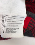 80s Designer Red & Gray Plaid Knit SweaterJacket Valentino VFG