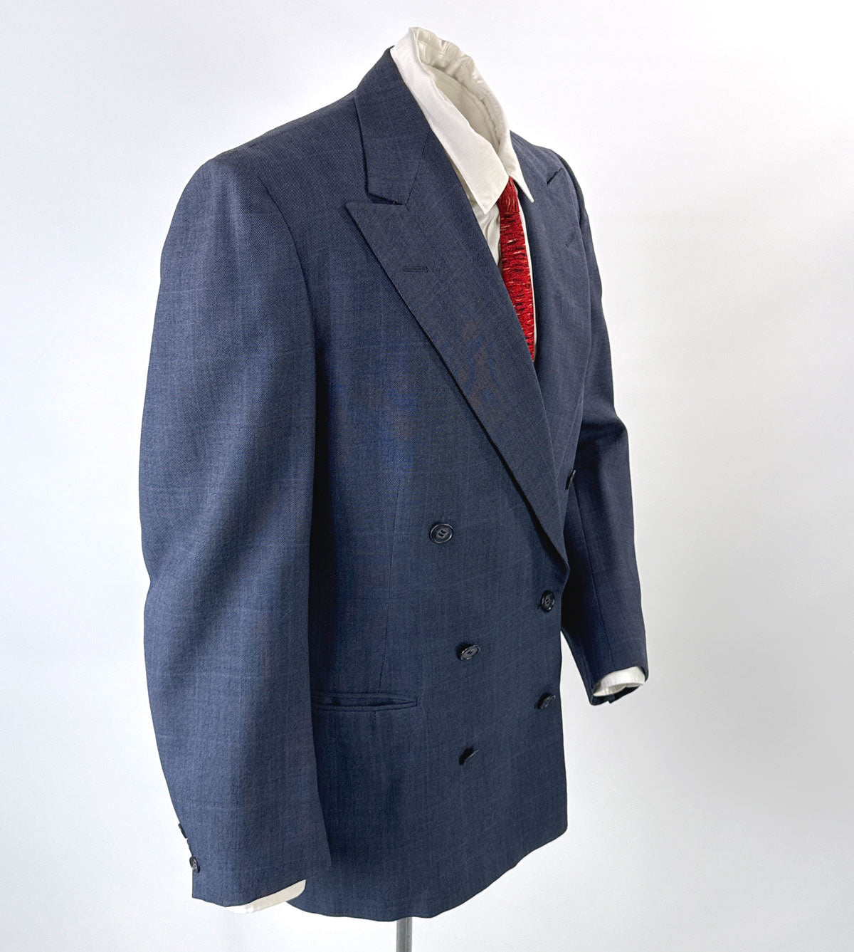 30s Vintage Men&#39;s Double Breasted Suit Old Hollywood Large As-Is Yost Bros VFG