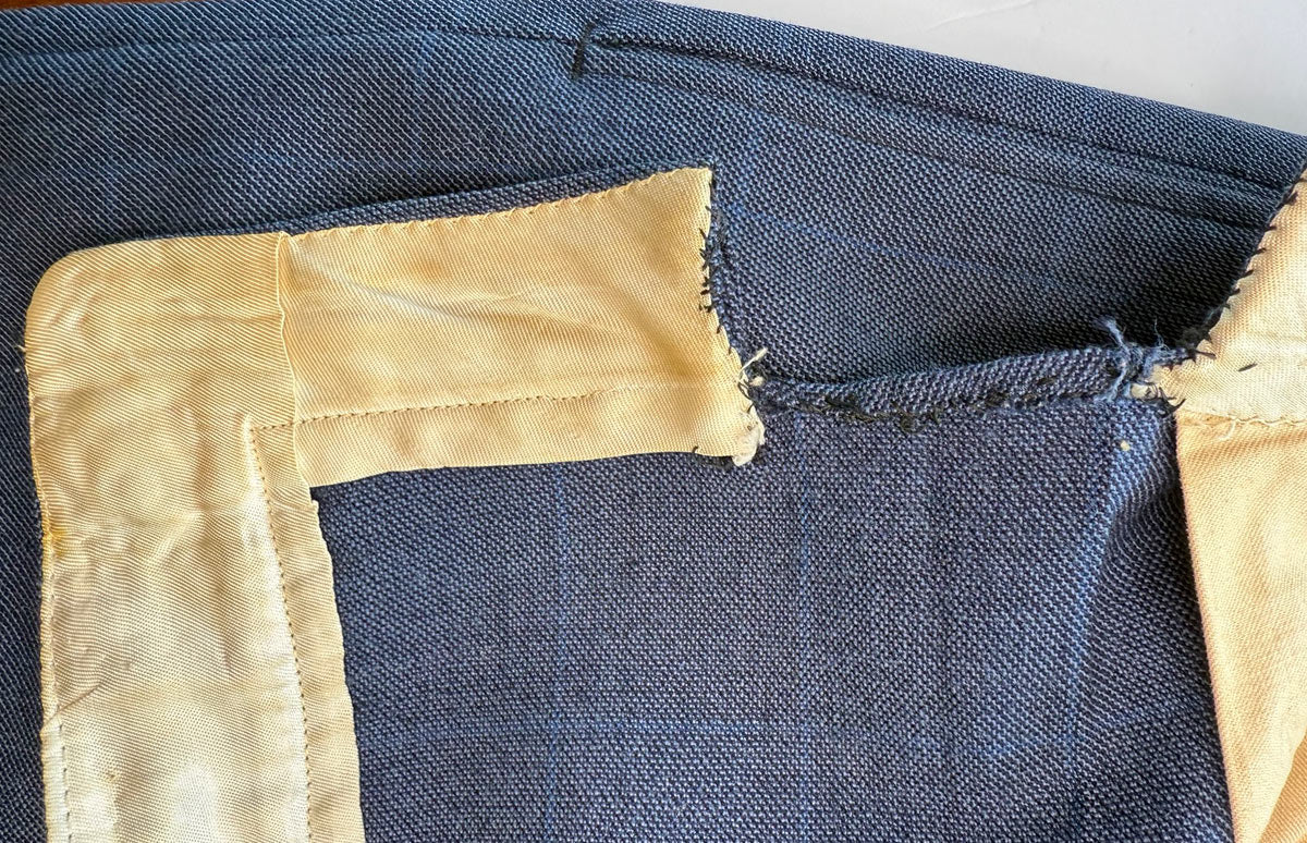 30s Vintage Men&#39;s Double Breasted Suit Old Hollywood Large As-Is Yost Bros VFG