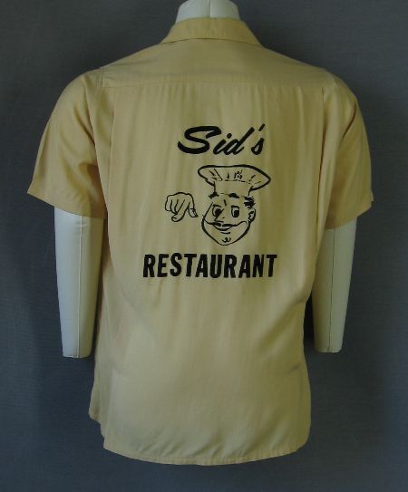1960s vintage Sid's restaurant pizza logo shirt