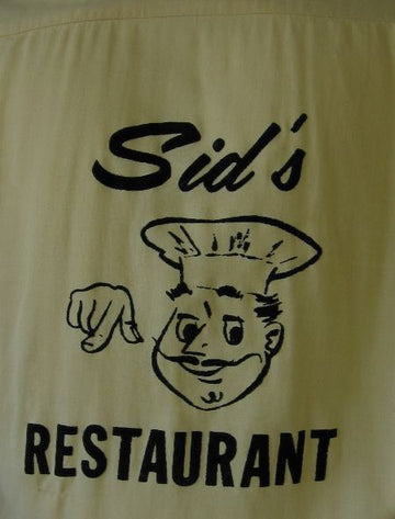 1950s vintage pizza restaurant chef logo