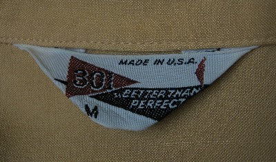 vintage 301 Better Than Perfect bowling shirt label