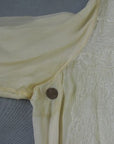 close up of underarm water ring, antique 20s chiffon dress