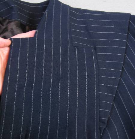 art deco construction details, 40s pinstripe jacket