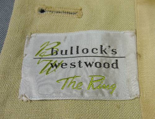 50s vintage jacket Bullock's Westwood, The Ring label