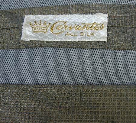 60s vintage Rudy Cervantes silk necktie label