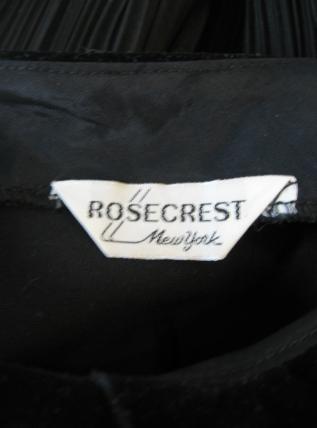50s little black dress separates label, Rosecrest New York