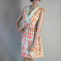 1970s sun dress mini Pucci Mediterranean style print