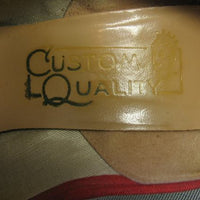 1950s vintage Custom Quality shoes label