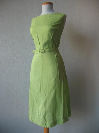 1960s vintage green sheath dress