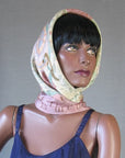 vintage Oscar De La Renta scarf, used as a head wrap