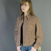another view, herringbone shirt jac, New Old Stock