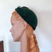 other side view, 40s 50s cocktail hat