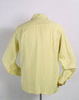 Vintage 50s Mens Rayon Gab Shirt Yellow VFG Small to Medium Gabanaro