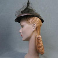 40s doll hat from side