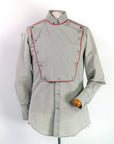 vintage men's cavalry shirt with detachable bib front