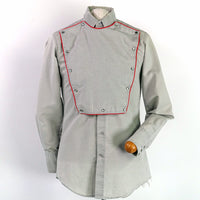 vintage men's cavalry shirt with detachable bib front