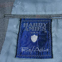 60s 70s suit jacket label, Hardy Amies, Roos Atkins