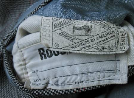 vintage Hardy Amies jacket, union label